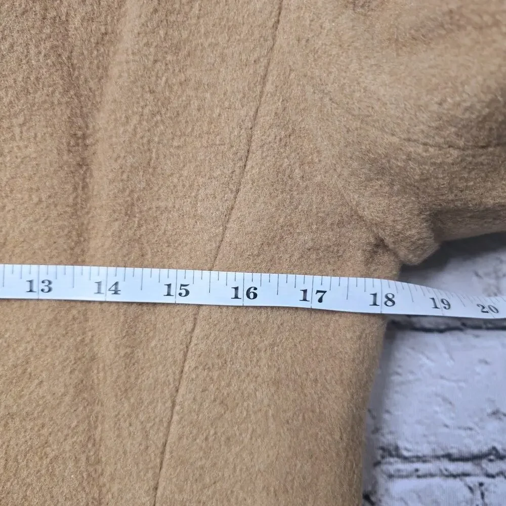 Vintage Harve Bernard Wool Blend Tan Single‎ Button Blazer Coat Jacket Size Med?